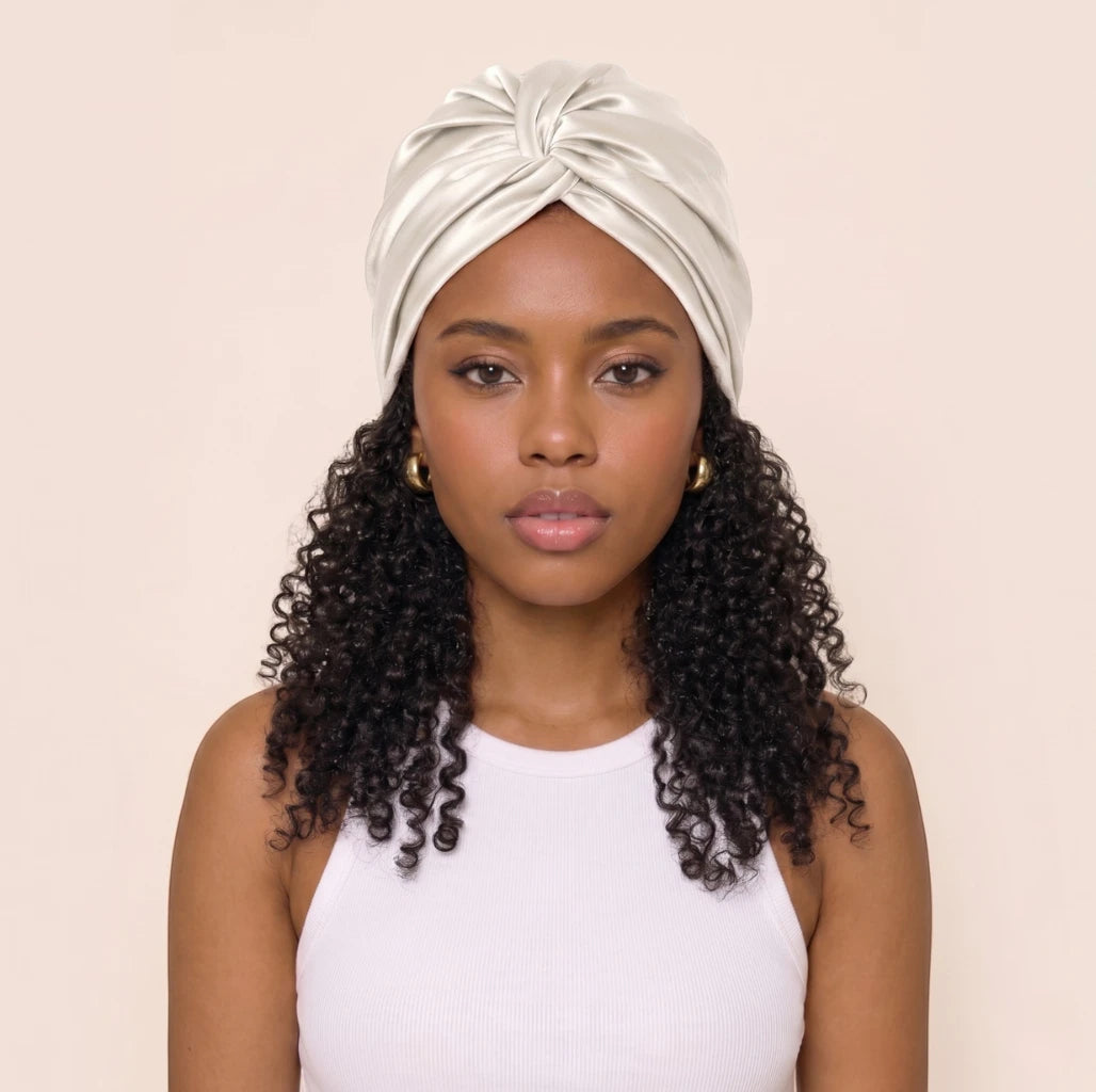 Bonnet en Soie double couche